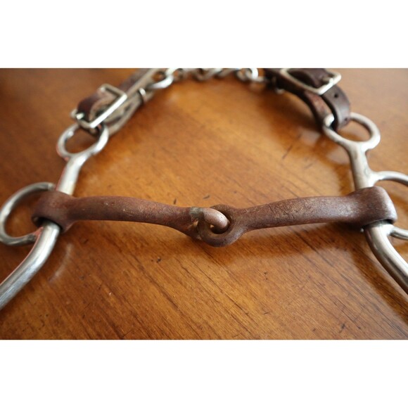 VTG RUSTY Trammel Stainless Snaffle Bit Horse Tack Southwestern Decor Cowboy - Picture 3 of 8